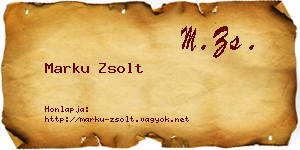 Marku Zsolt névjegykártya